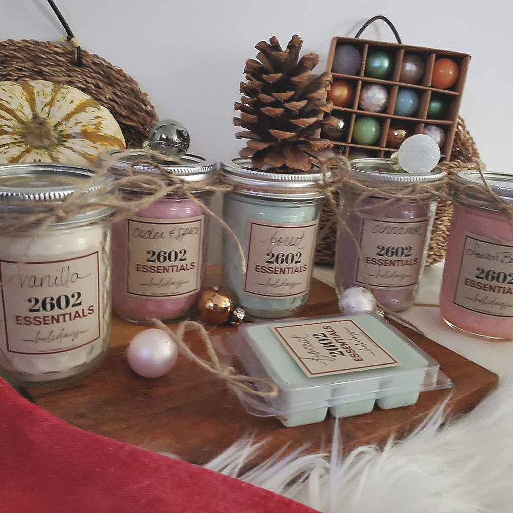 Holiday Scented Soy Wax Candles Set